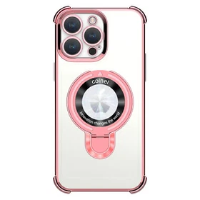 Cover For iPhone 16 15 14 13Pro Max Four Corners Anti-Drop Magnetic Bracket Case