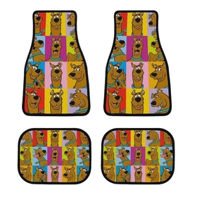 Scooby Doo Car Mat Universal Fit 4-Piece Set Car Floor Mats Vehicle Floor Protec