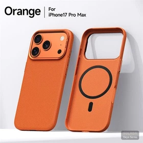 Magnetic 600D Aramid Fiber Pattern Case For iPhone 16 17 Pro Max Magnetic Cover