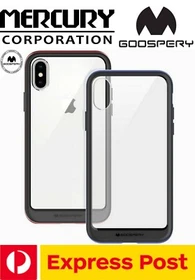 iPhone XR Bumper X ShockProof Clear MERCURY Goospery Case