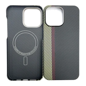 Magnetic Aramid Carbon Fiber Case Compatible with MagSafe for iPhone 15 Pro Max