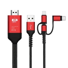 IPhone Android Phone Screen Connect To HDMI HD TV Projector Audio Video Adapter
