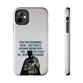 Dark Hero Warrior Comics White Phone Tough Case For Iphone