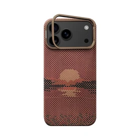 NEW for iPhone 17 Pro Max 17 Pro Carbon Fiber Style lens stand Case