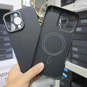 Carbon Fiber Magnetic Case for iPhone 16 Pro Max/16 Pro Hard Cover for Magsafe
