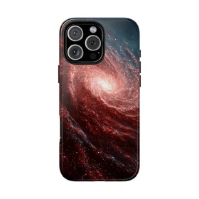 Red Galaxy Spiral Universe Tough Case For Iphone