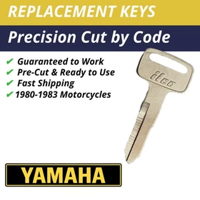 Yamaha Ignition Key Cut to Code Motorcycle Replacement A34344-A44331