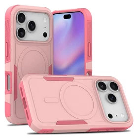 For iPhone 17 Pro Max 17e 16 15 14 13 12 Shockproof TPU+PC Mag Safe Case Cover