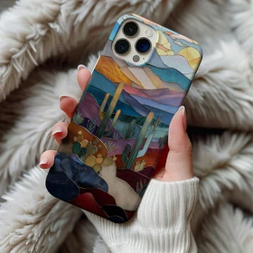 Cactus Phone Case Artful Trendy Desert Tough Case For Iphone