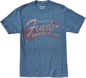 Genuine Fender since 1954 Strat T-Shirt, Blue, M-3XL