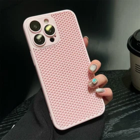 PC Hard Heat Dissipation Shockproof Phone Case For iPhone 16 Pro Max 15 14 12 11