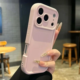 Pure Color Thick Shockproof Case for iPhone 17 Air, 17 Pro Max, 16, 15, 14, 13, 