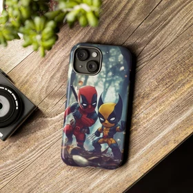 Deadpool Wolverine Tough Case For IPhone ,Phone Cover Protective Best Fan Gift