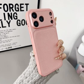 For iPhone 17 Pro Max 16 15 14 13 Litchi Grain Leather Texture Case Precise Lens