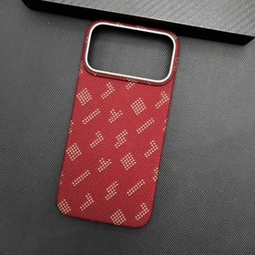 Lucky Amarid Carbon Fiber Magnetic W/Metal Lens Back Case For iPhone 17Pro/Max