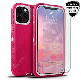 iPhone 17 16 15 14 13 12 11 Pro Max Plus Air Shockproof Case + Screen Protector