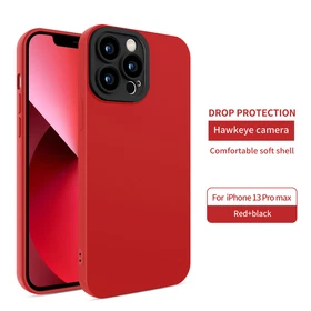For iPhone 14 Pro Max 13 12 11 XR XS 7 8 Camera Protection Rubber Slim Back Case