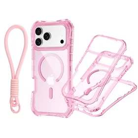 Mag Safe 3-in-1 Clear Case W/ Strap For iPhone 17 Pro Max Air 16 15 14 13 12 11