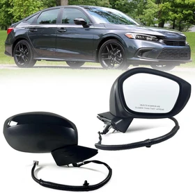 Right Passenger Side Mirror Fits 2022-2025 HONDA CIVIC With Power Glass (3 Pins)