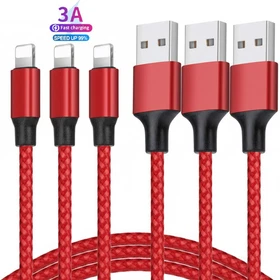 3A Fast Charging USB Cable For iPhone 14 13 12 11 Pro Max X XR 8 7 Phone Charger