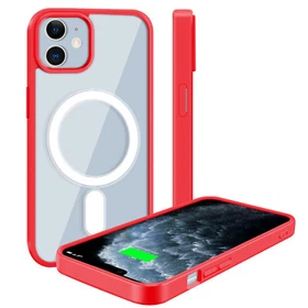 iPhone 14 Plus Pro Max Magsafe Magnetic Clear Case Hard Cover,Screen Protector