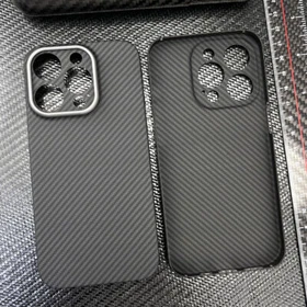 Genuine Carbon Fiber Case For iPhone 14 Pro Max 14 Plus Metal Lens Camera Cover