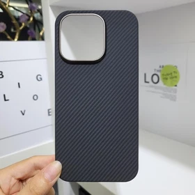 For iPhone 15 Pro Max Plus Real Carbon Fiber Ultra Thin Protective Cover Case