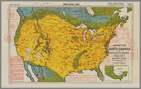 12377.Decor Poster.Vintage Interior wall design.1942 Merchants bankers U.S map