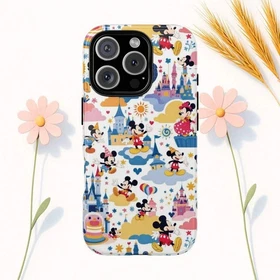 Mickey In Magical Castle, Disney Phone Tough Case For Iphone