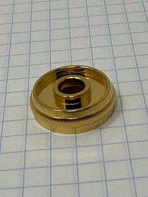 Jupiter Trumpet, JTR-1602, Valve Cap, Top or Bottom, Gold Finish