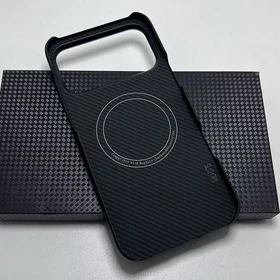 MagSafe-Compatible Real Carbon Fiber Case for iPhone 15/16/17 Pro Max/Mini