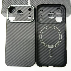 Genuine Carbon Fiber Ultra Thin Case For iPhone 17 Pro Max For Magsafe Cover