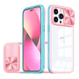 For iPhone 17 Pro Max Air 16 15 14 13 12 11 XR SE3 Clear Case Slide Lens Cover