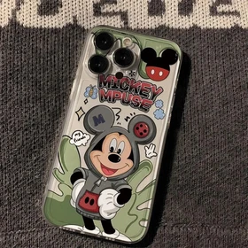 Disney Mickey Minnie Couple Case for iPhone 17-13 Pro Max Clear Soft Cover
