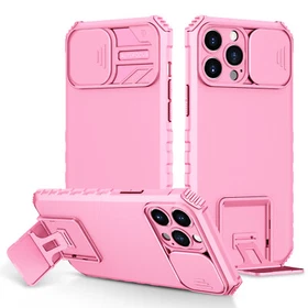 For iPhone 17 16 Pro Max 15 14 13 12 11 Military Grade Stand Case w/ Lens Cover