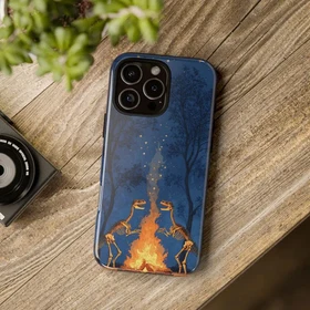 Dino Skeletons Stars Tough Case For IPhone , Phone Cover Protective Best Gift