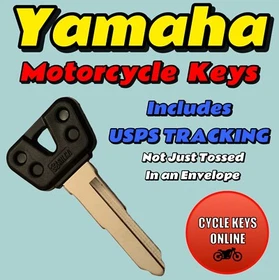 1980-1983 Yamaha Motorcycle keys cut by code to key codes B34344-B44331