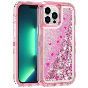 Shockproof Liquid Glitter Defender Case For iPhone 17 16 15 14 Pro Max 13 12 11