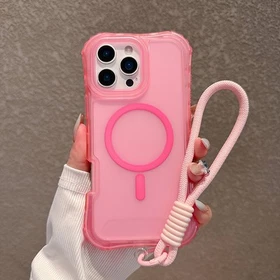 Magnetic Case For iPhone 17e 17 Pro Max 15 14 13 12 11 Shockproof Cover + Strap