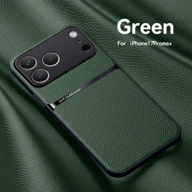 Shockproof Leather Magnetic Phone Case for iPhone 17 16 15 14 13 12 Pro Max Plus
