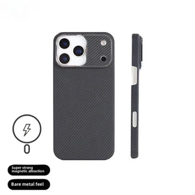 For iPhone 17 Pro Max/17 Pro Magnetic MagSafe Case Aramid Carbon Fiber Case 