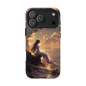 Mermaid Shimmering Scales Sunset Tough Case For Iphone