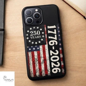 Patriotic Flag Phone Case, 1776 Americana 4th Of July Tough Case For Iphone 
