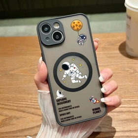 Astronaut ShockProof Magnetic Case For iPhone 15 14 13 12 11 Pro Max Plus Cover