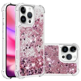 For iPhone 17 Pro Max 16E 15 14 12 11 Luxury Liquid Glitter Dustproof Phone Case