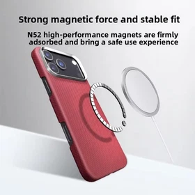 NEW Genuine Aramid Carbon Fiber Magnetic Case Cover For iPhone17 Pro Max