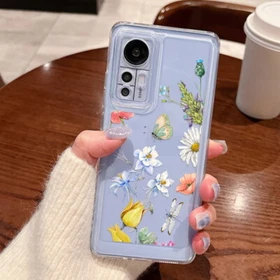 For Xiaomi Redmi Note 12 11 Pro 13T 11T Light Flower Soft Case Cover