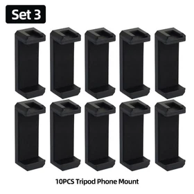 Mobile Phone Clip Tripod Holder with Cold Shoe & 1/4" Screw Hole for Iphone Sams