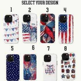 USA 250th Anniversary Phone Case 4th of July Patriotic iPhone 11-17