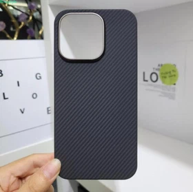 Real Carbon Fiber Ultra Thin Protective Cover Case For iPhone 15 Pro Max Plus